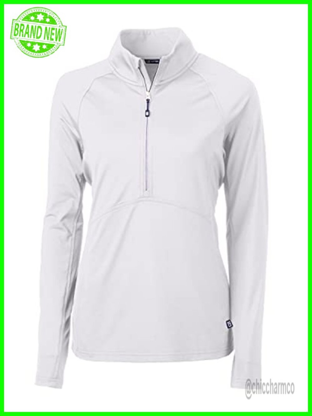 Long Sleeve Eco Knit Half Zip Pullover Recycled Polyester Spandex